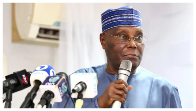 Atiku Abubakar spoke, expressing his views on Nigeria's economic policies under President Bola Tinubu's administration.